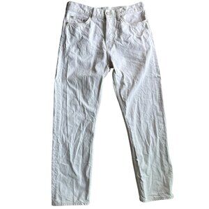 COS Cotton and Linen Blend Jeans Size 30 in Offwhite colour
